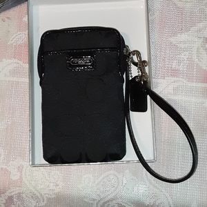 Black coach canvas/Wallet